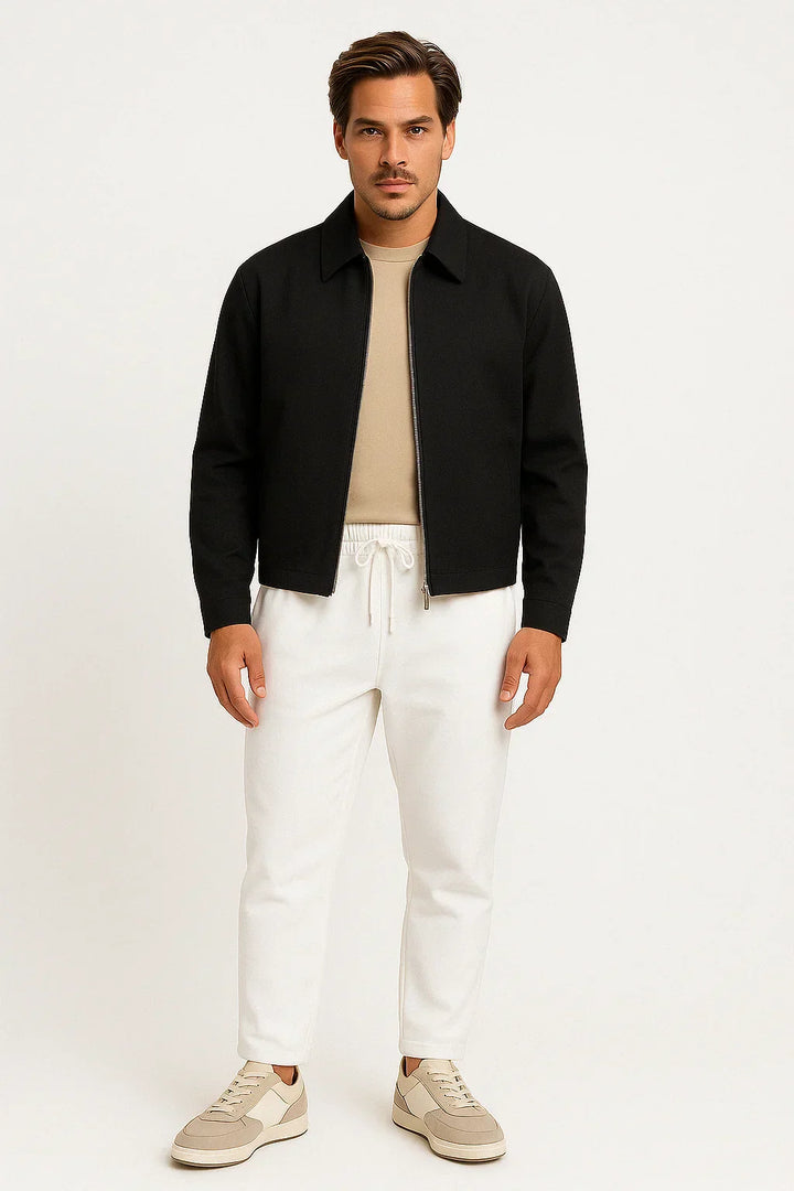 Lucas - Pantalon Court en Coton Moderne