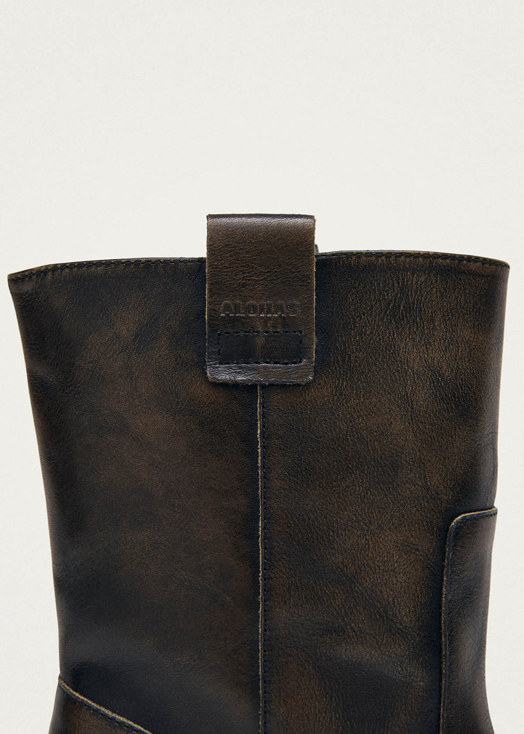 Rajan Brushed Brown Leather Boots