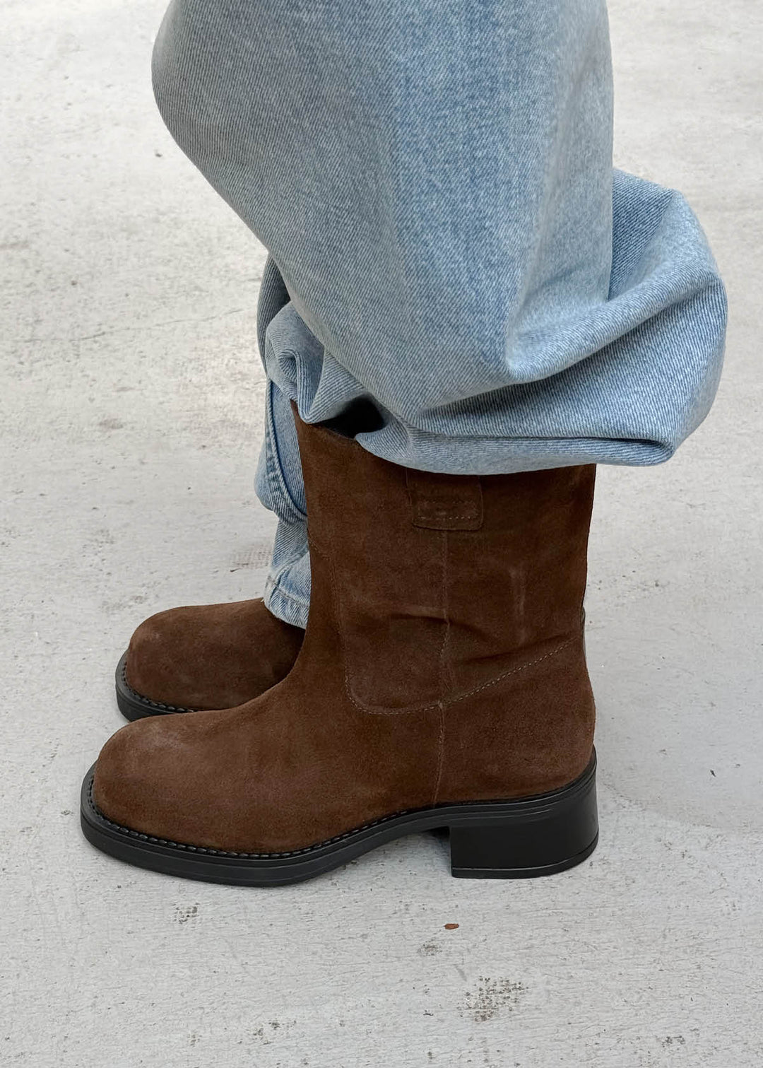 Rajan Suede Brown Leather Boots